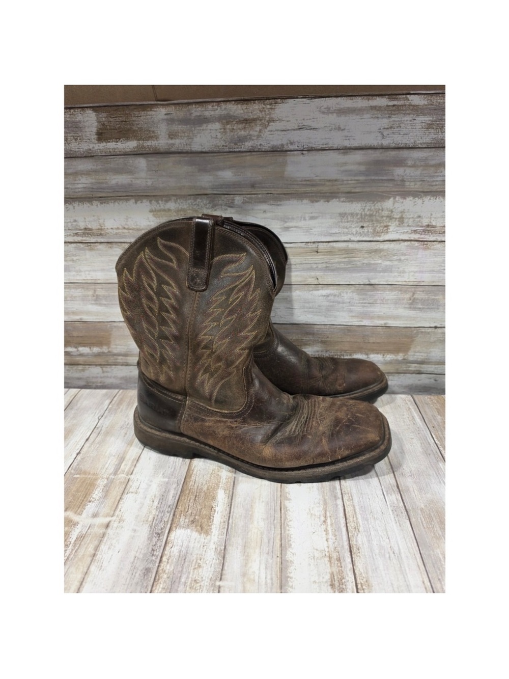 Ariat Brown Leather Cowboy Boots size 13